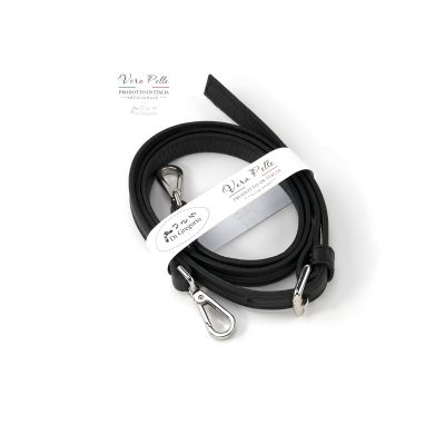 tracolla nera in pelle per borsa