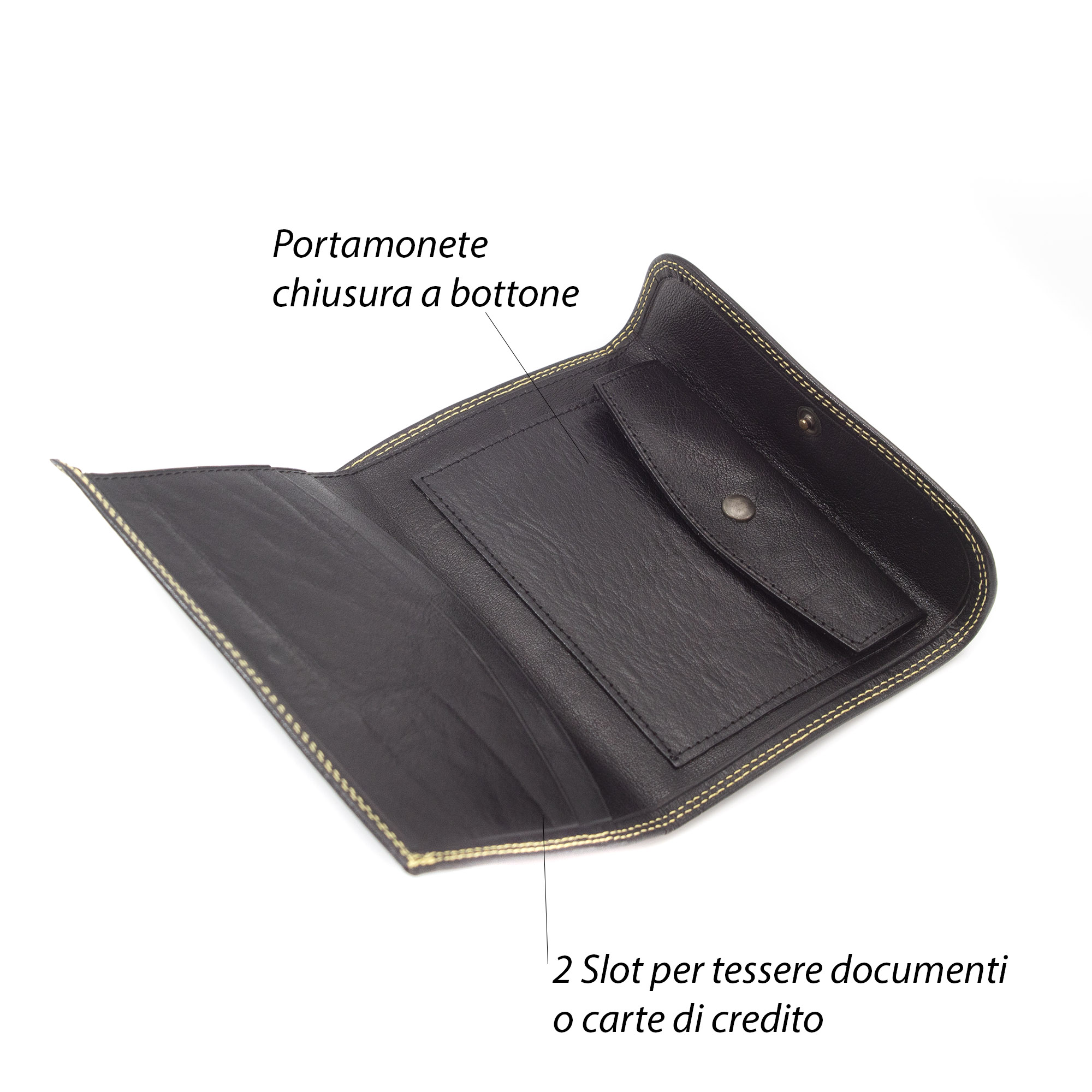 Portafoglio Biker In Pelle Con Catena - Branco Modello 34015 - Foto 5