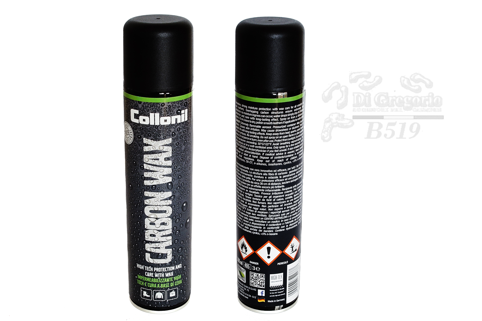 Carbon Wax Waterproofing Spray Collonil 300ml Carbon Fiber
